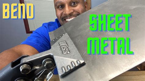 hand bend sheet metal|bending metal without a brake.